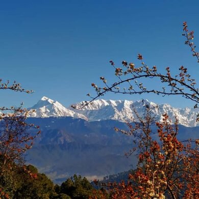 Panoramic Himalayas View