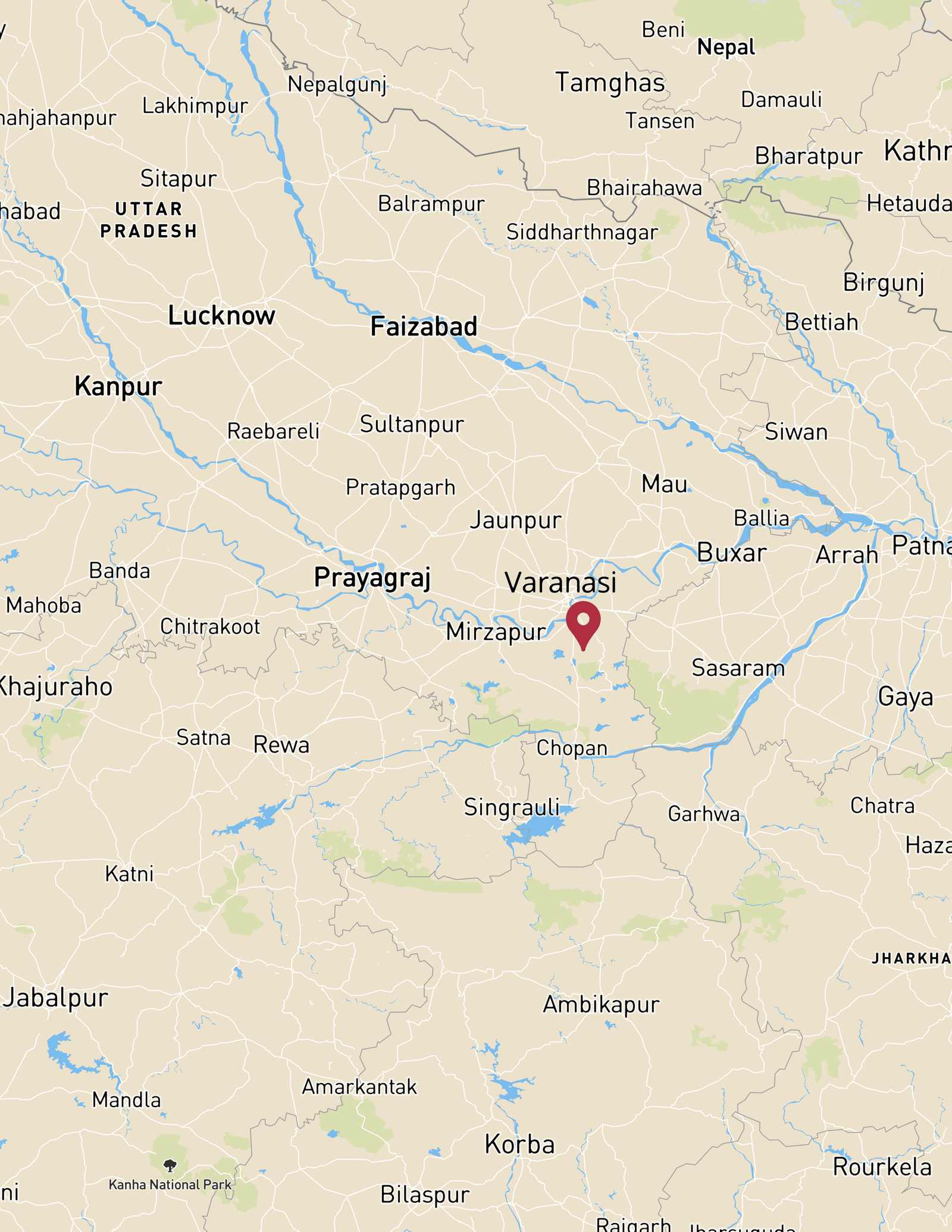 Varanasi Map