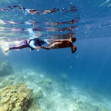 Snorkelling in Maldives Sea