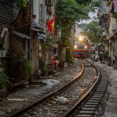 Hanoi Train Street Vietnam