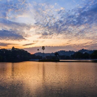 Kandy Lake Sunset