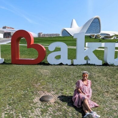 I love Baku sign